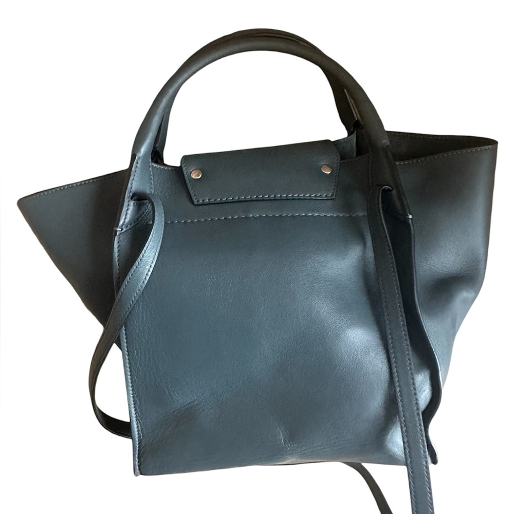 Celine big bag blue gray leather bag - Picture 6 of 10